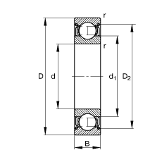 S 6012-2Z, (j) DIN 625-1 (bio)(zhn)Ҫߴ, ɂ(c)g϶ܷ