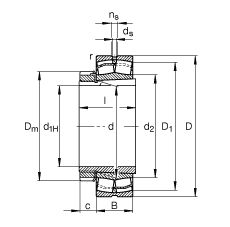 {(dio)ĝLS 22309-E1-K + H2309, (j) DIN 635-2 (bio)(zhn)Ҫߴ, F׺;o