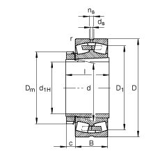 {(dio)ĝLS 22348-K-MB + H2348X, (j) DIN 635-2 (bio)(zhn)Ҫߴ, F׺;o