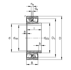 {(dio)ĝLS 23140-B-K-MB + AH3140, (j) DIN 635-2 (bio)(zhn)Ҫߴ, F׺ж